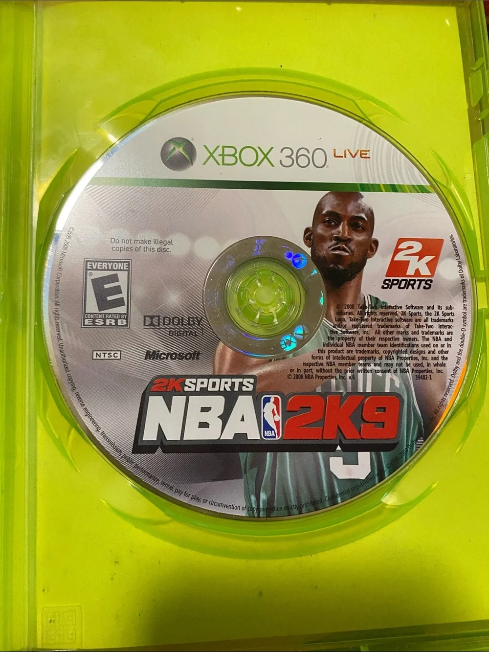 Microsoft Xbox 360 NBA 2K9 Game - Featuring NBA Champion Kevin Garnett